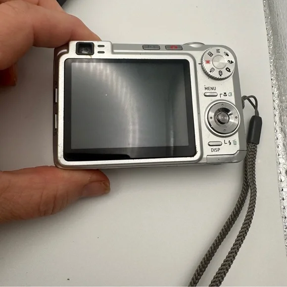 Casio Silver Digital Camera Compact with Charging Dock